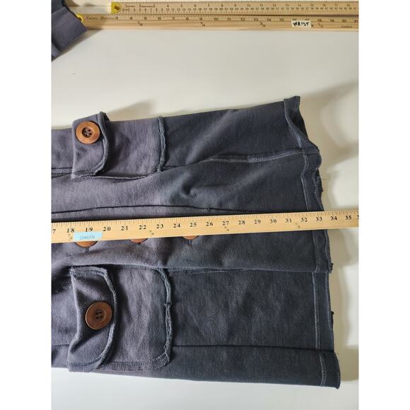 YAG COUTURE Gray Two-Tone Button Up Steampunk Retro Jacket SZ S - Picture 8 of 11